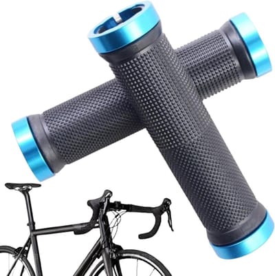 Fietsstuurgrepen - Handvatten - Comfortabel Fietsen - Dubbel Vergrendelbaar - 130 mm Lengte - Blauw