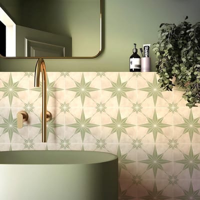Dailygoods- Tegelstickers Set van 10 - Zelfklevende Tegelstickers - Badkamer/Keuken