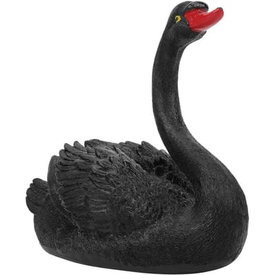 Schattige Drijvende Simulatie Zwarte Zwaan Ornament voor Buiten voor Tuin Binnenplaats Decoratie black