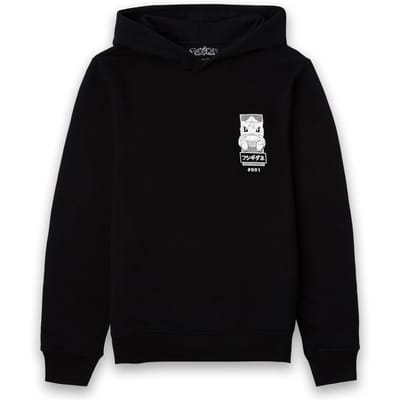 Pokémon Bulbasaur Manga Hoodie - Black - S