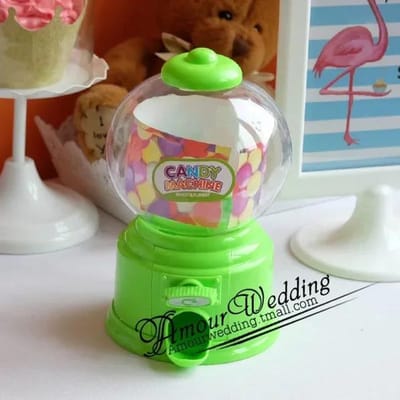 Snoepautomaat Kauwgomballen Dispenser Spaarvarken Muntensorteerder Geldkist Roze Snoepdispenser Kinderverjaardagsfeest Decoratie Cadeau green