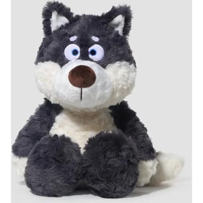 Echte Grijs Wolf Pluche Speelgoed Zacht Schattig Knuffeldier Pop Schattige Metgezel Kussens Cadeau Voor Kinderen Meisjes Verjaardag Valentijnsdag