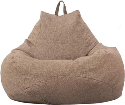 Zitzakhoes - Zonder vulling - Ontspannen Zitten - Hoge kwaliteit stof - 100 x 120 cm - Bruin