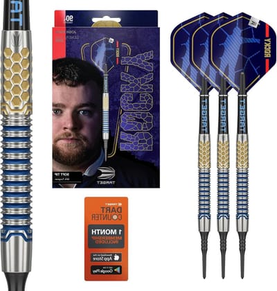 Zachte Dartpijlen Set - Tungsten Darts - Precisie Werpen - Dynamisch Gripontwerp - 20 Gram - Blauw Goud