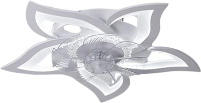 Livano Plafondventilator - Met Verlichting - Plafond Ventilator - Met Lamp - Plafonniere Met Ventilator - Met Licht - Wit