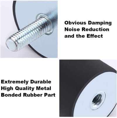 Dailygoods- Schokdemper Rubber - 4x Rubberlager - Schokdempers voor Luchtcompressoren - Trillingsdemping - Geluidsreductie - Stabiele Prestaties
