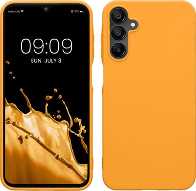 kwmobile telefoonhoesje geschikt voor Samsung Galaxy A15 5G - Hoesje voor smartphone - Back cover in fruitig oranje