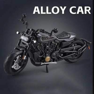 1:12 Retro Motorfiets Sportster S Model Speelgoed Schokdemping Schakelbesturing Legering Diecast Geluid Licht Motor Modellen Jongens Cadeaus gray