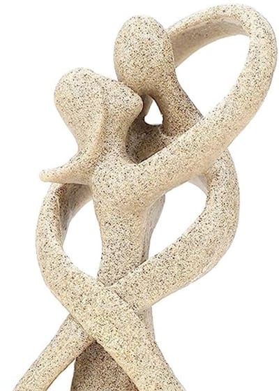 abstract standbeeld handgemaakte zandsteen gesneden kus liefhebbers paar standbeeld beeldhouwwerk voor Valentine's Gift Home bruiloft Decor