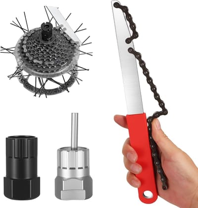 3-in-1 Fiets Kettingpons, Ontkoppelgereedschap voor Cassette en Vrijloop, Versnellingspuller en Binnenlager Tool voor 7-11 Versnellingen