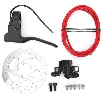 Elektrische scooter schijfremset 120 mm, 5-gats schijfremrotorset met remleidinghendel voor M365 Pro en andere modellen