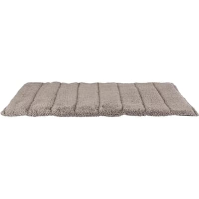 Trixie Reisdeken - Pluche Donkergrijs/Lichtgrijs - 120x80x3 cm, Compact Op Te Rollen, Handvat