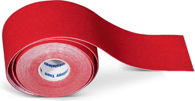 DW4Trading Kinesiotape Sporttape - Fysiotape - Waterproof - 5 cm x 5 meter - Rood