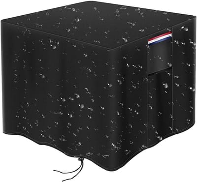 Vierkante vuurkorf - Buitenhaard schaal - Terras verwarmen - Lekvrij design - 76 x 76 x 64 cm - Zwart
