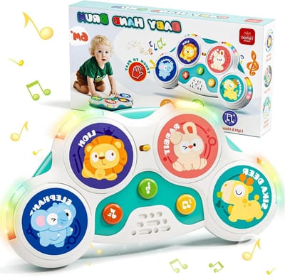 Muzikaal Speelgoed voor Baby's en Peuters met 3 Geluiden en Slimme Speelmodus, Geschikt voor 0-12 Maanden, Perfect als Cadeau voor Kinderen