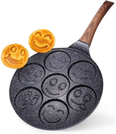 Eierpan Graniet Antiaanbaklaag BLACK&WOOD 26 cm - Omeletpan - Egg Koekenpan - Pannenkoekenpan - Pancake Flensjespan