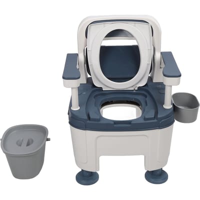 Toilettes de chevet à seau anti-chute et anti-odeurs, chaise pot portable pour personnes âgées