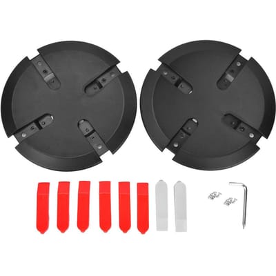 2PCS Cache-moyeu Mini en ABS Capuchon Latéral de Pneu Pièce de Décoration pour Trottinette Électrique Xiaomi Balance black