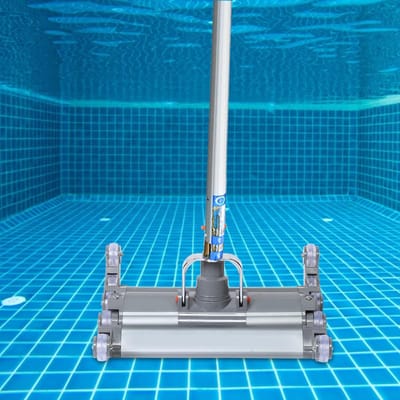 Aspirateur de piscine en alliage d'aluminium de 14 pouces, tête d'aspiration de saleté, équipement de nettoyage de piscine