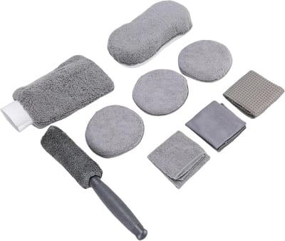 Autoreinigingsset - Detailing Kit - Voertuigonderhoud - 9-delige set - 33.5 x 25.5 x 6 cm
