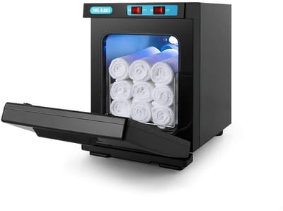 Emvae Handdoekwarmer - Hot Towel Warmer met UV - Elektrische Handdoekverwarmer - Salon - Zwart - 5 liter