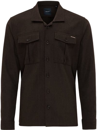 Tresanti DERMOT | Uni overshirt Dark brown (TRSHJE407 - 402)