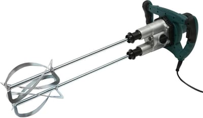 Dubbele Mixer - Beton Mixer - Materiaal Mengen - 6 Snelheden - 53 cm - Groen