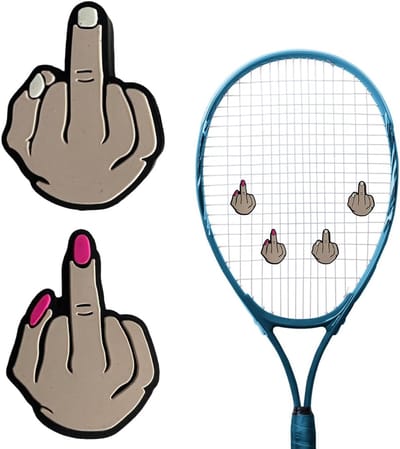 Thijox - Tennisracketdemper Uniseks Volwassenen - 2 Stuks - Geluidsdemper voor Tennisrackets - Geen Maatbeperking - Verbeter je Spelervaring