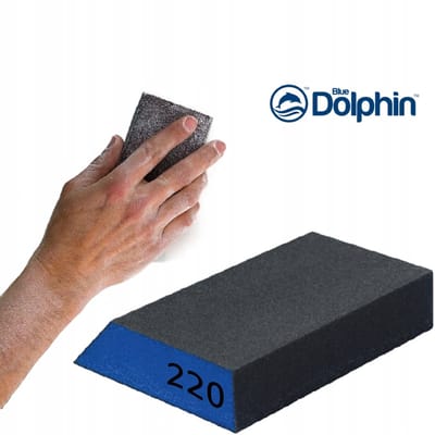 Schuurblok Trapez 220 Grit - Ideaal voor Hoekjes en Moeilijk Bereikbare Plekken
