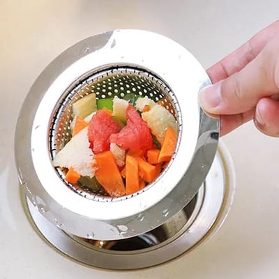 Set van 3 RVS Afvoerzeefjes voor Keuken en Badkamer - Haarfilter, Douchezeef en Gootsteenfilter met 11,5 cm Buitendiameter