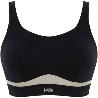 Panache - Freedom Non Wired Non Padded Sport BH - Black/Chalk - 85E