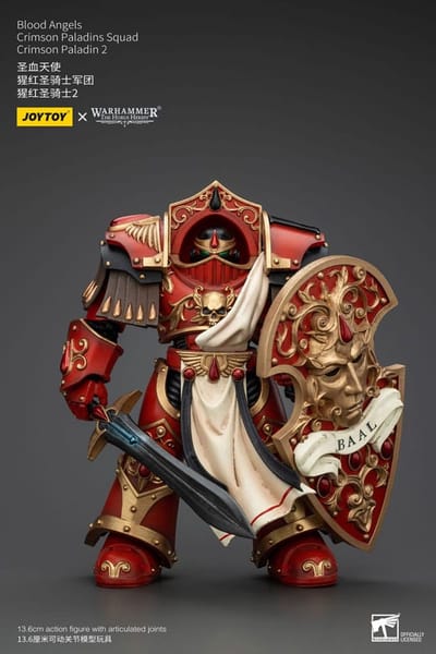 Joy Toy (CN) Warhammer The Horus Heresy Action Figure 1/18 Blood Angels Crimson Paladins Squad Crimson Paladin 2 14 cm Action Figuur