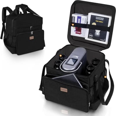 Cocktail Machine Tas - Bartesian Draagtas - Cocktails Maken - Gevoerde Binnenkant - 35.56 x 34.29 x 33.02 cm - Zwart