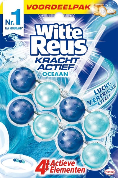 Witte Reus Toiletblok WC Kracht Actief - Oceaan Boost - Duopack