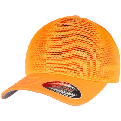 Urban Classics - 360 OMNIMESH Flexfit pet - S/M - Oranje