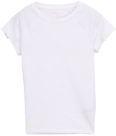 Tom Tailor Denim - Slank raglan T-shirt - Maat XS - White