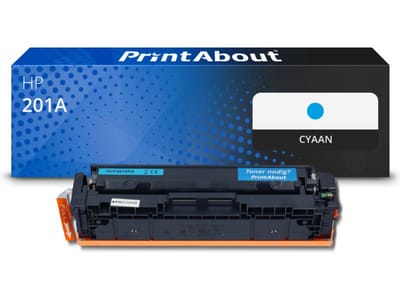 PrintAbout huismerk Toner 201A (CF401A) Cyaan Geschikt voor HP