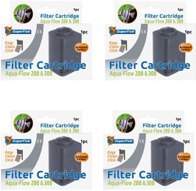 SuperFish Aquaflow Cartridge 200 - Voordeel set - 4 verpakkingen - 4 Cartridges
