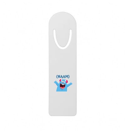 Hacebo® - Blauwe monster metalen boekenlegger - Monster - kinderen - leuk cadeau voor mijn kind - verjaardagscadeau - kado - gift - vriendelijke monster Bladwijzer boekenleggers - 12.7 cm x 3.2cm