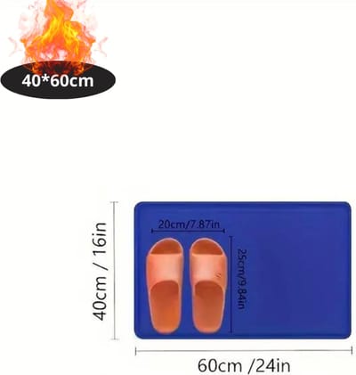 Nivard Badmat - Douchemat - Antislip - Wc Mat - Toiletmat - Badkamermat - Koningsblauw - 40x60