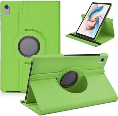 Nokia T20 hoes boek case - 360° draaibare Hoes Kunstleer Groen - Nokia T20 Hoesje - Nokia T20 Case