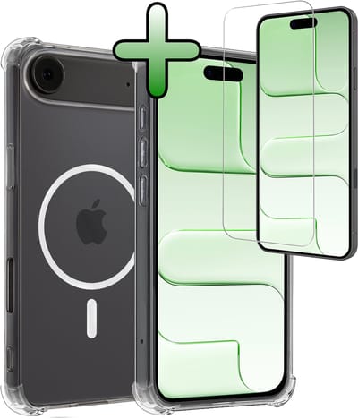 Hoesje Met Screenprotector - Geschikt voor Apple iPhone Air - Magsafe Compatible - Sterk & Shockproof - Back Cover - Shock Proof Case - Telefoon Hoes - Transparant