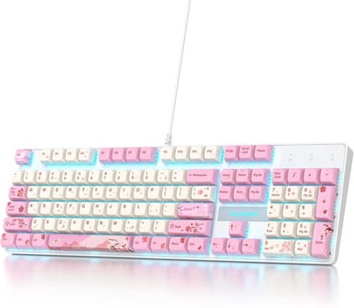 RGB Mechanisch Toetsenbord met Achtergrondverlichting en Numpad - Volledige Grootte, US Layout