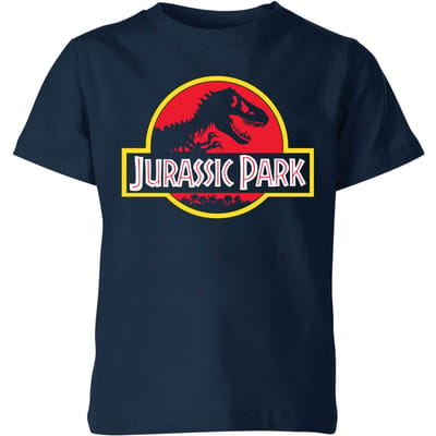 Jurassic Park Logo Kids' T-Shirt - Navy - 134/140 (9-10 jaar)