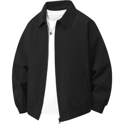 Executive Jas Lente Nieuwe Business Casual Jas Heren Revers Kader Winddichte Top M black