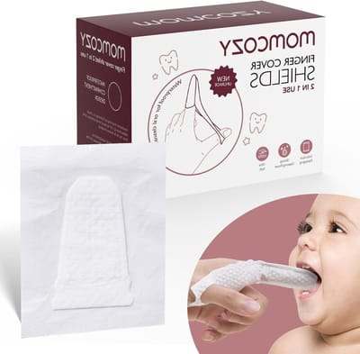 Babytandenborstel Vingerdoekjes - Tongreiniger Tandvleesdoekjes - Baby Mondhygiëne - Individueel Verpakt - 30 stuks - Wit