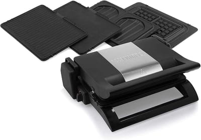 Contact Grill Waffle Maker - Sandwich Maker Multi Grill - Lunch Dinner Desserts - Verwisselbare Platen