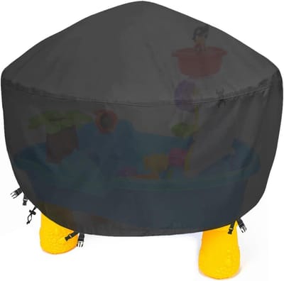 Afdekhoes Watertafel - Zandbakhoes - Buiten Speelgoed - Waterdicht UV-bestendig - 86x86x45 cm - Grijs