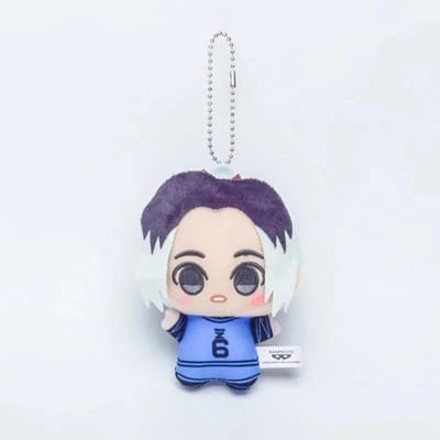10cm Nieuwe Blue Lock Pluche Hanger Sleutelhanger Yoichi Isagi Nagi Seishiro Mikage Reo Rin Itoshi Itoshi Sae Poppetje Speelgoed Duurzaam Cadeau white
