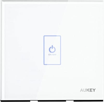[2 halen 1 betalen] Aukey Touch panel schakelaar met touchscreen glas en LED indicator (PA-L1E)